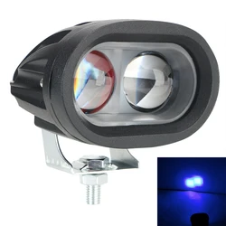 Empilhadeira led azul lâmpada de advertência holofote 2000lm para carro caminhão motocicleta faróis DC10-48V 20w 4d len luz trabalho nevoeiro lâmpada atv