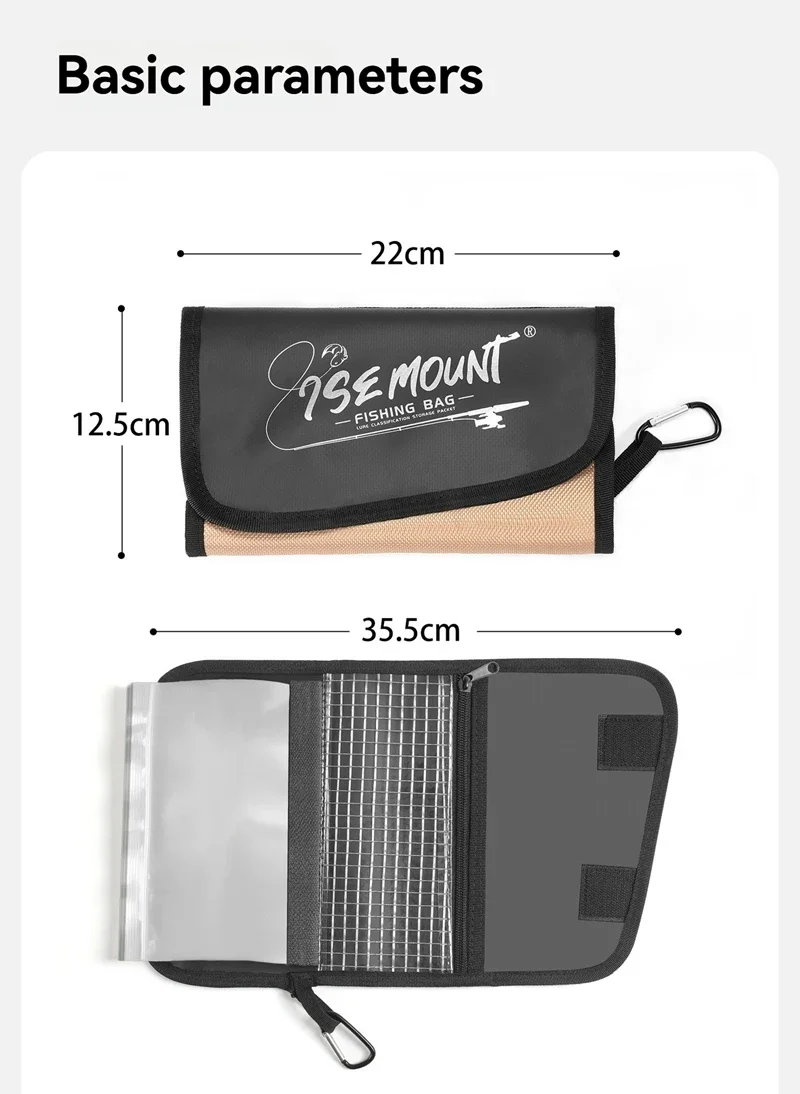 Luya Transparente gefälschte Ködertasche, PVC-Innentasche, geteilte wasserdichte Aufbewahrungstasche, Aufbewahrungstasche für Angeln, Sortierungszubehör – Detail 15