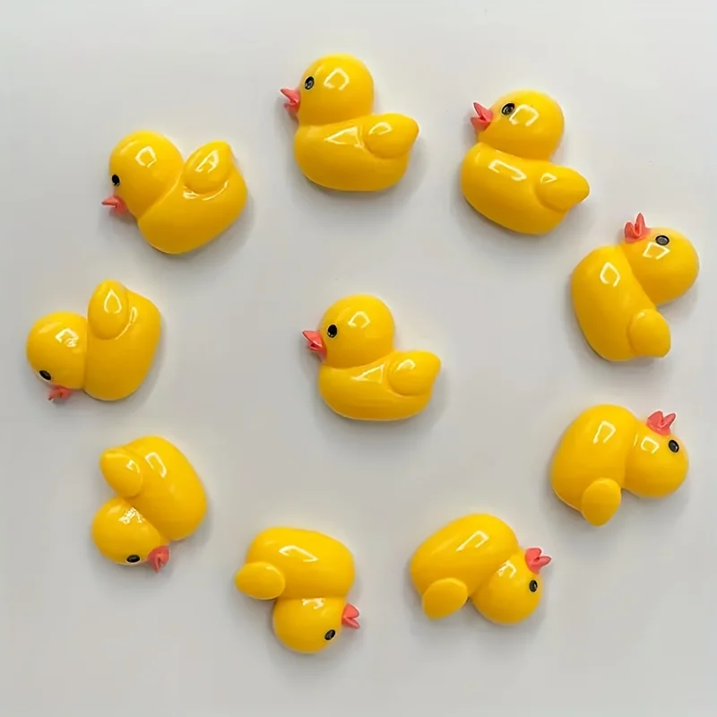 6Pcs Little Duck Resin Fridge Magnets for Home Decoration and Magnetic Gifts Lovely magnet Bee Fridge Magnets