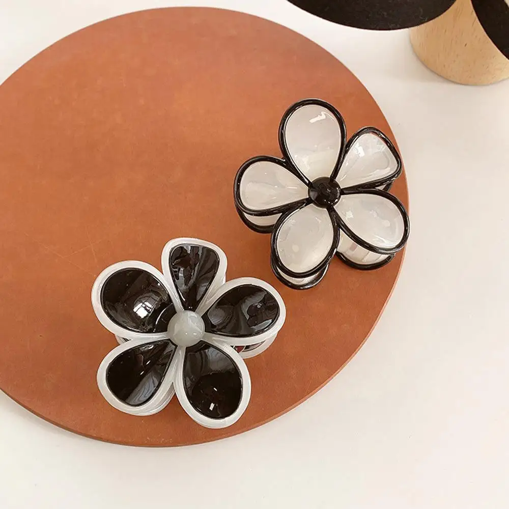 

Jelly Color Plumeria Flower Hair Clip Egg Flowers Hair Claw Clip Back Of The Head Shark Clip Hair Accessories Ponytail Hairpin