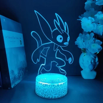 Ori En Het Blinde Bos Spel Beeldje Nachtlampje Voor Kinderen Slaapkamer Tafel Decoratieve Lamp Schattige Dier Cartoon Konijn 3d Lichten