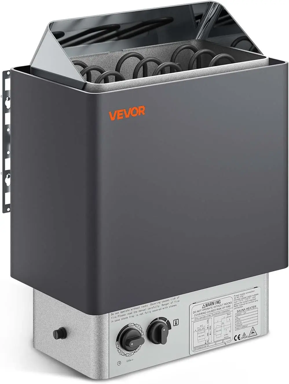 VEVOR Sauna Heater,220V Electric Sauna Stove, Steam Bath Sauna Heater 3h Timer and Adjustable Temp for Max. 176-318 Cubic Feet,