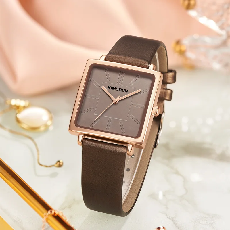 Kimsdun Women Watch frenchFashion Retro Female Watches Luxury Vintage Square Watch Simple Quartz Wristwatches