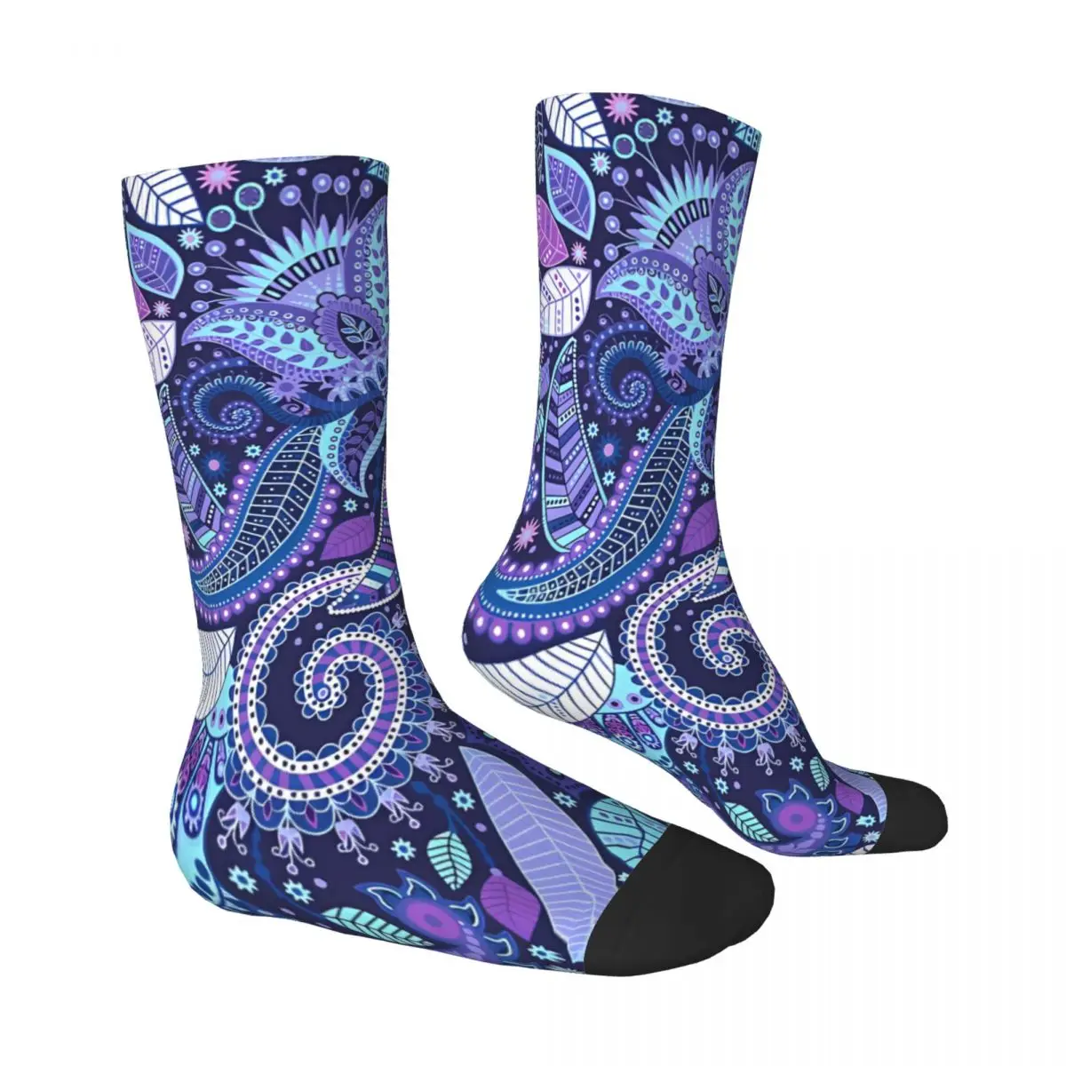 Vera Bradley Paisley Purple Socks Male Mens Women Winter Stockings Printed