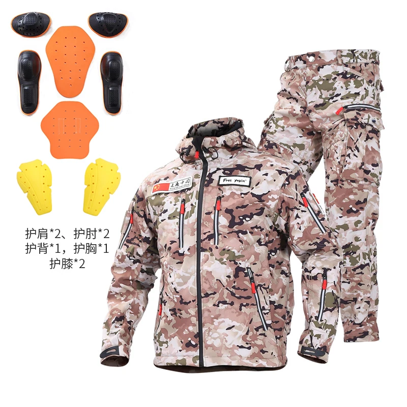 

Spring autumn Motorcycle Jacket Windbreak Waterproof Chaqueta Moto Men Motorbike Motocross Riding Clothing Protective Gear