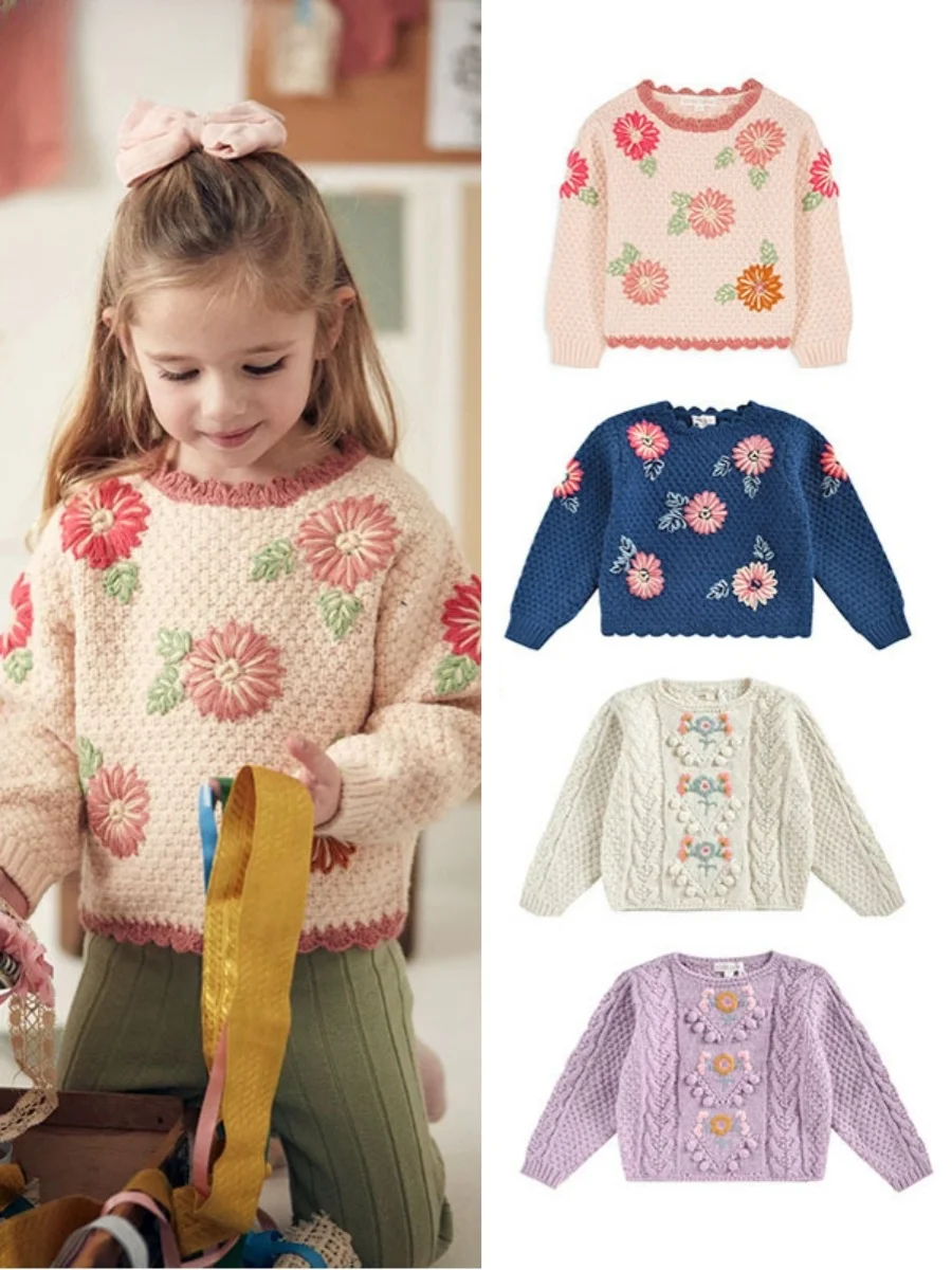 sueter-de-punto-grueso-hecho-a-mano-con-cuello-redondo-y-manga-larga-para-bebe-nina-tendencia-otono-invierno-bordado-floral