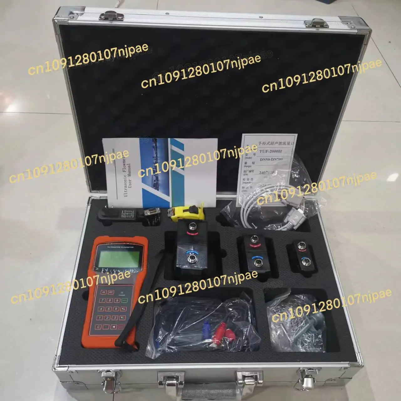 

TUF-2000H High Temperature -40~160℃ Ultrasonic Flowmeter TS-2-HT TM-1-HT TL-1-HT Transducer DN15-6000mm Alcohol Oil Sewage IP68