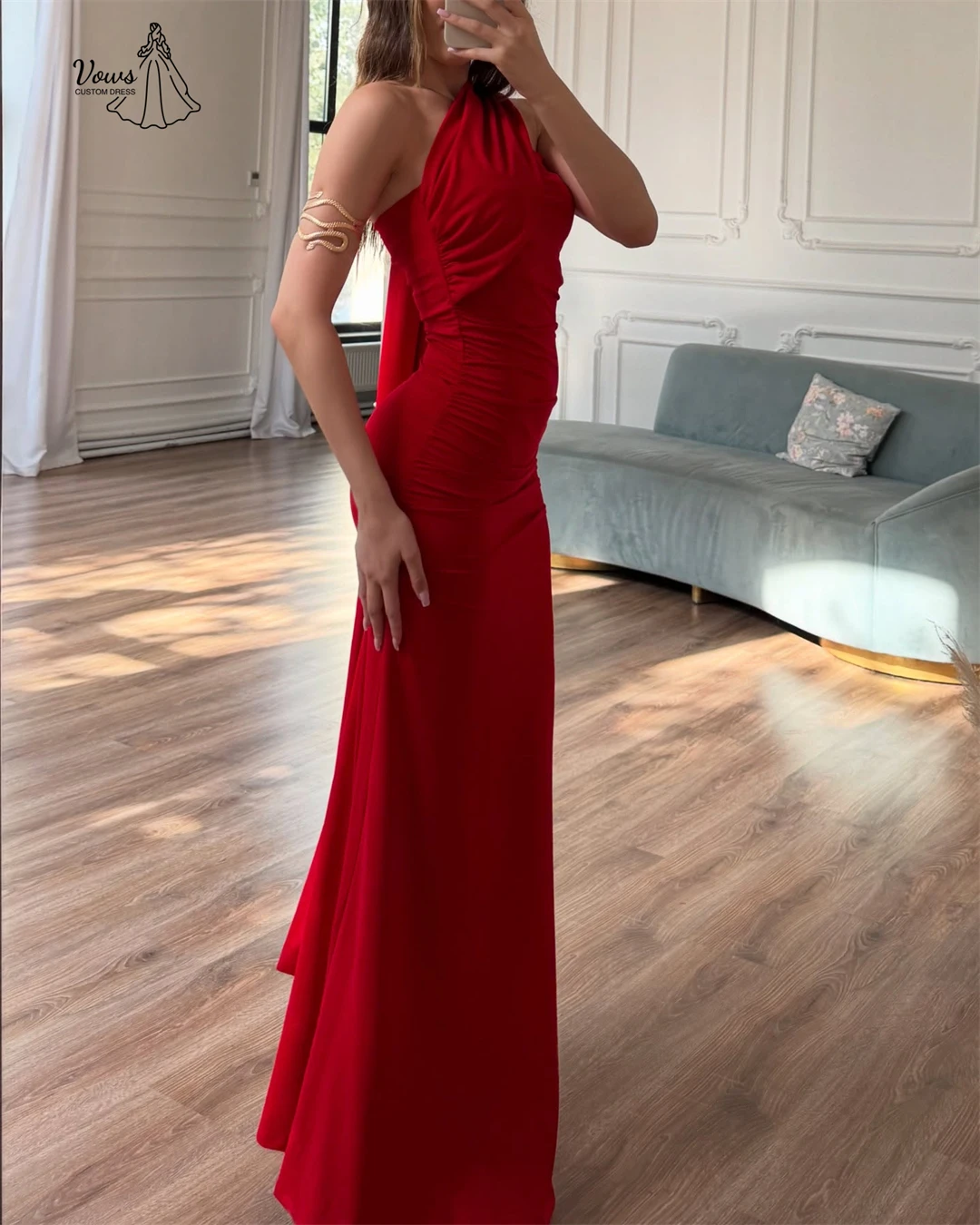 فساتين لحضور الحفلات الموسيقية من قماش الساتان 2025 فستان سهرة فاخر 2025 تنورة ذيل السمكة مصنوعة حسب الطلب فستان حفلات الزفاف رداء الكوكتيل #3