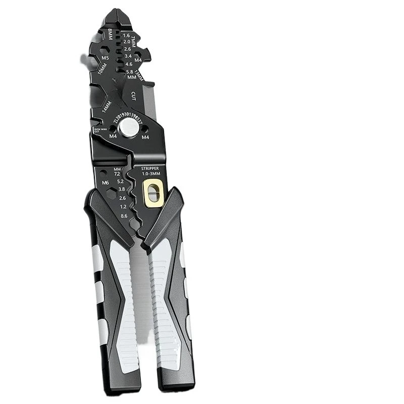 

Многофункциональный инструмент для зачистки проводов, промышленный высокопрочный инструмент для зачистки, обжима, намотки и резки кабелей