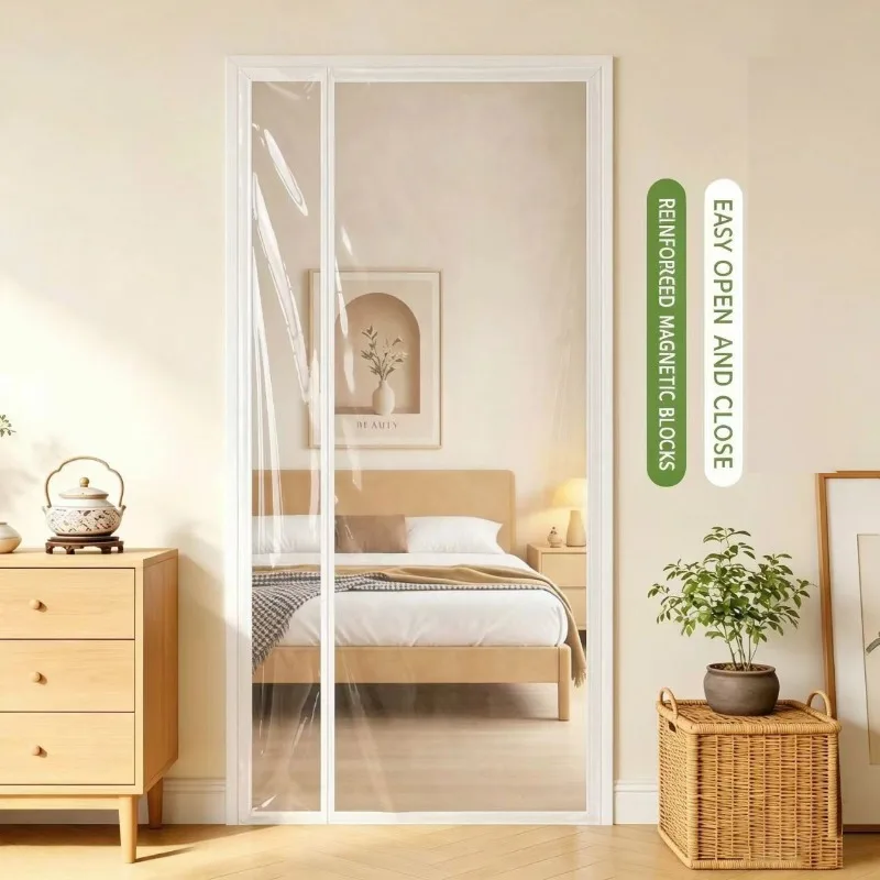 Customizable size, high-definition insulation, windproof, cold proof, dust-proof, sun resistant and durable PVC door curtain