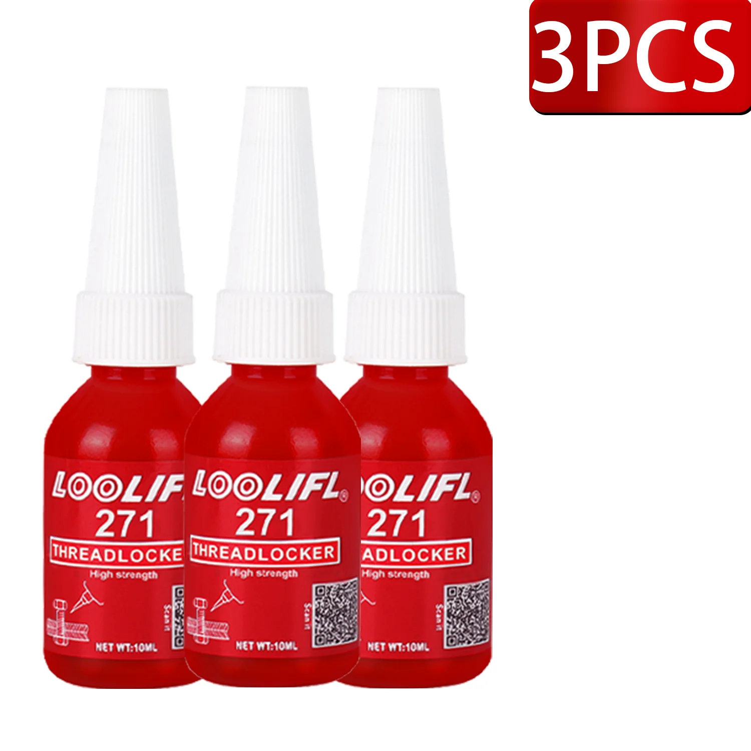 50ml 271 243 Blaues Schraubensicherungsmittel für Muttern und Schrauben, Schraubenkleber, anaerober Metallkleber, rostfrei