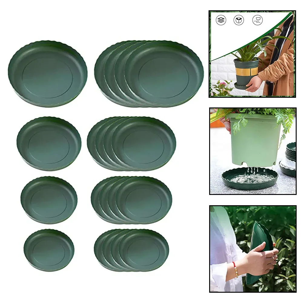 16cm Flower Pot Saucers Easy Maintenance Plant Holder Flower Pot Round Pot Coasters Easy To Clean Lightweight Design