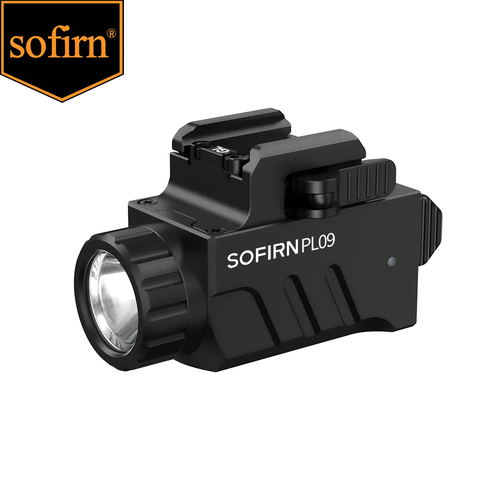 SOFIRN PL09 Flashlight 1600lm Rechargeable Light Quick Release Tactical Light with Double Switch for Picatinny Rail