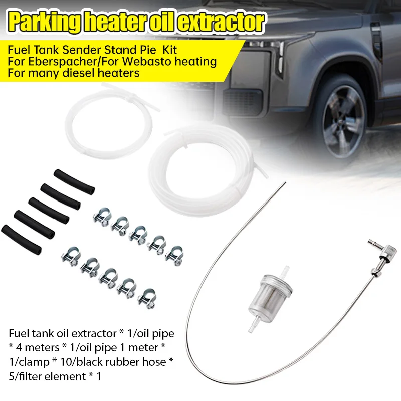 1 Set Ölabsauger für Standheizung, Kraftstofftank-Standrohr-Kit, austauschbar für Eberspacher/ Webasto Heizung, Diesel-Schlauchklemme – Detail 3
