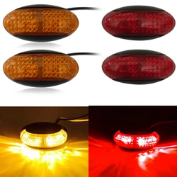 4PCS 12V LED 24V Stop Signal Side Lights Universal LED Car Trailer Truck Side Marker Indicator Light Lorry Lamp for Scania