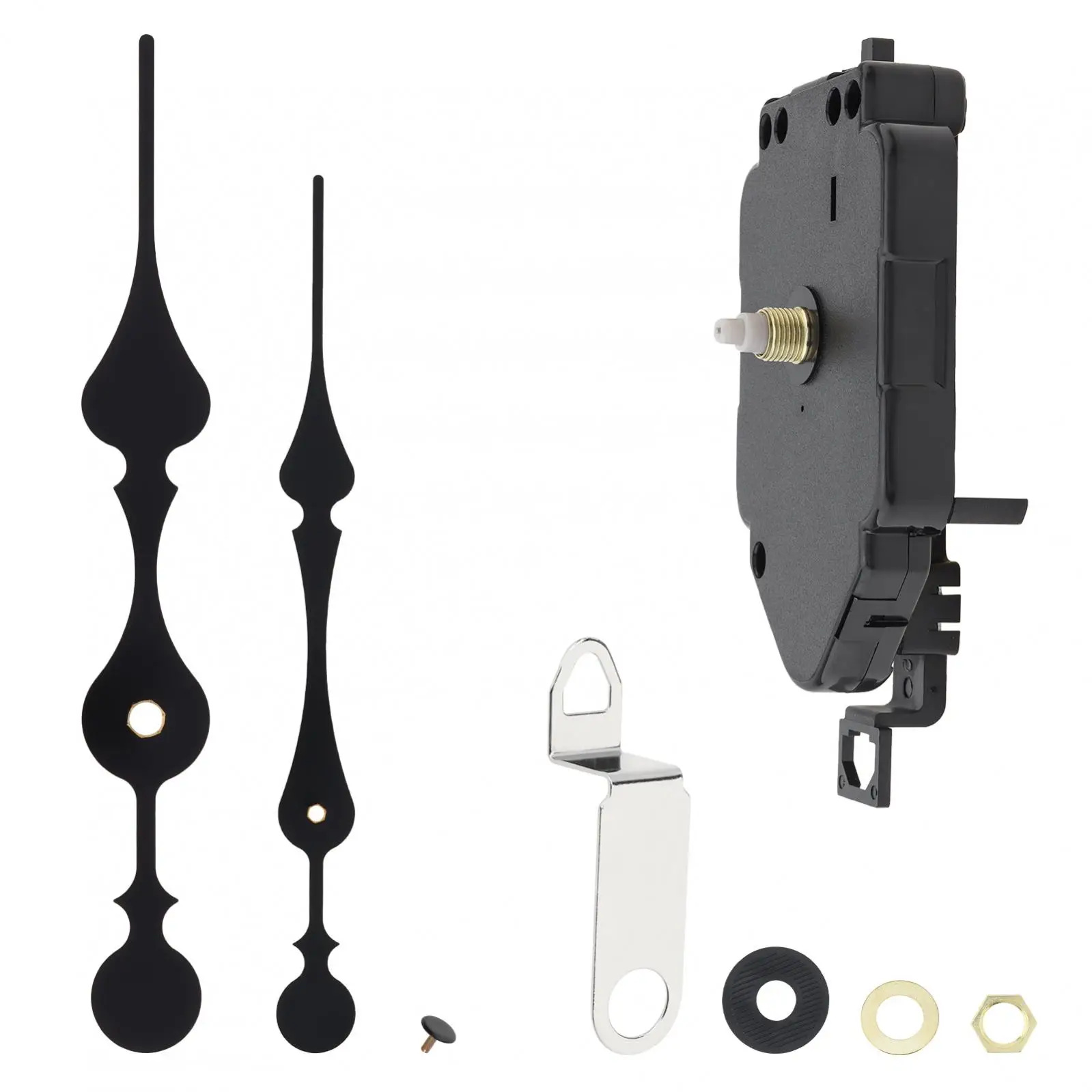 12/16/18/22/23 mm Shaft Quartz Pendulum Clock Silent Mechanism Replacement Kit with Clock Hands, Pendulum Type Clock Movement