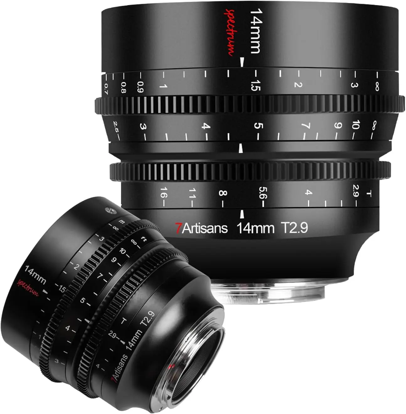 

7artisans 14mm T2.9 Cine Lens for E Mount, Full Frame Prime Mirrorless Cameras Lens,114 Wide Angle, 270 Focusing Stroke