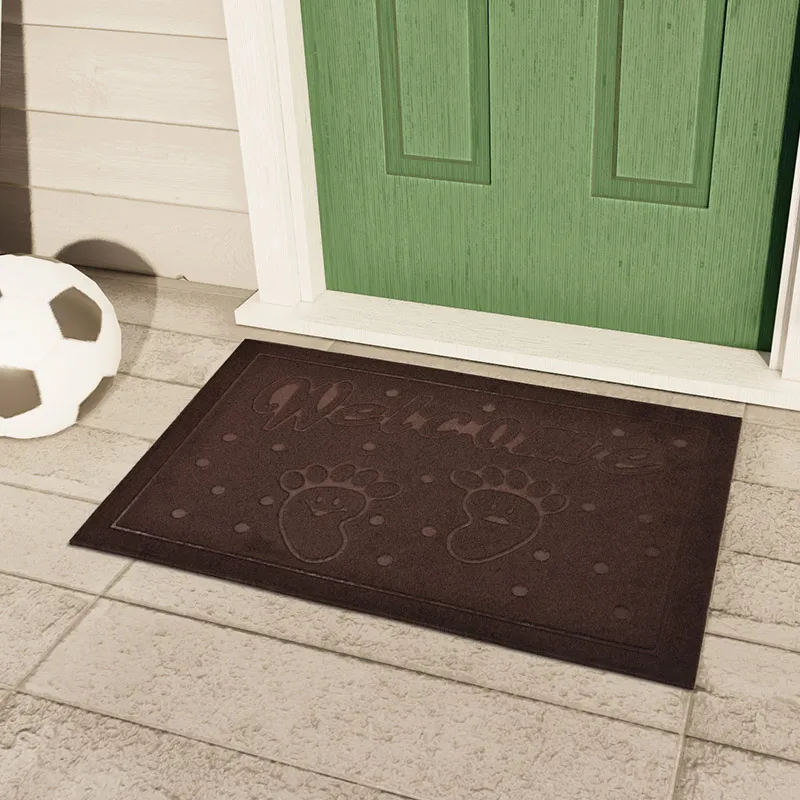 Stylish Personalized Rubber Door Mat -Non Slip,Durable Welcome Mat for Doors,Porches,and Bathrooms-Waterproof and Durable Carpet