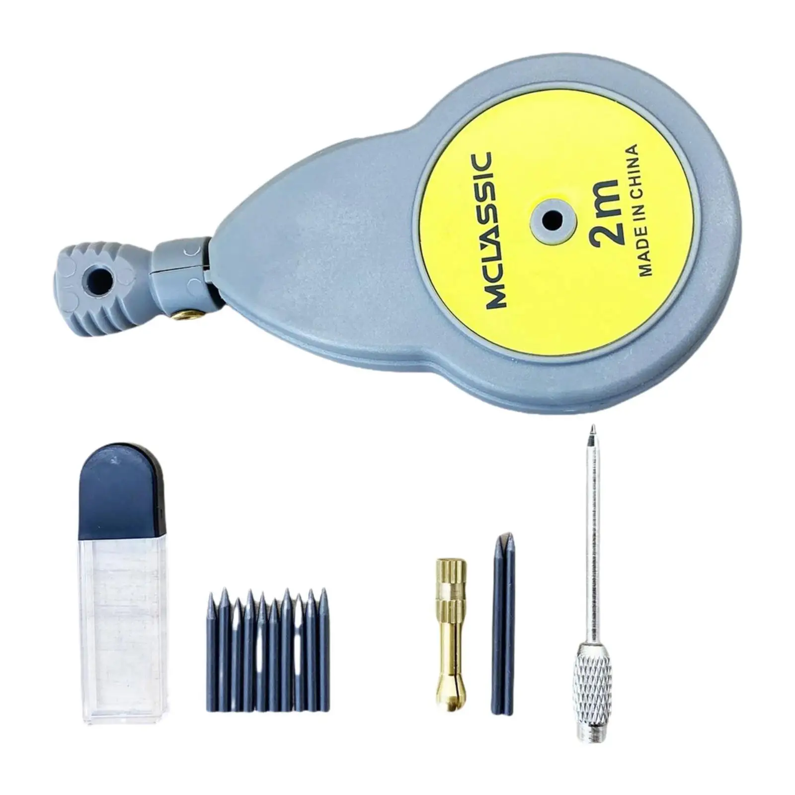 Rotating Tape Measure Compass Woodworking Tool Measurement Drafting Compass