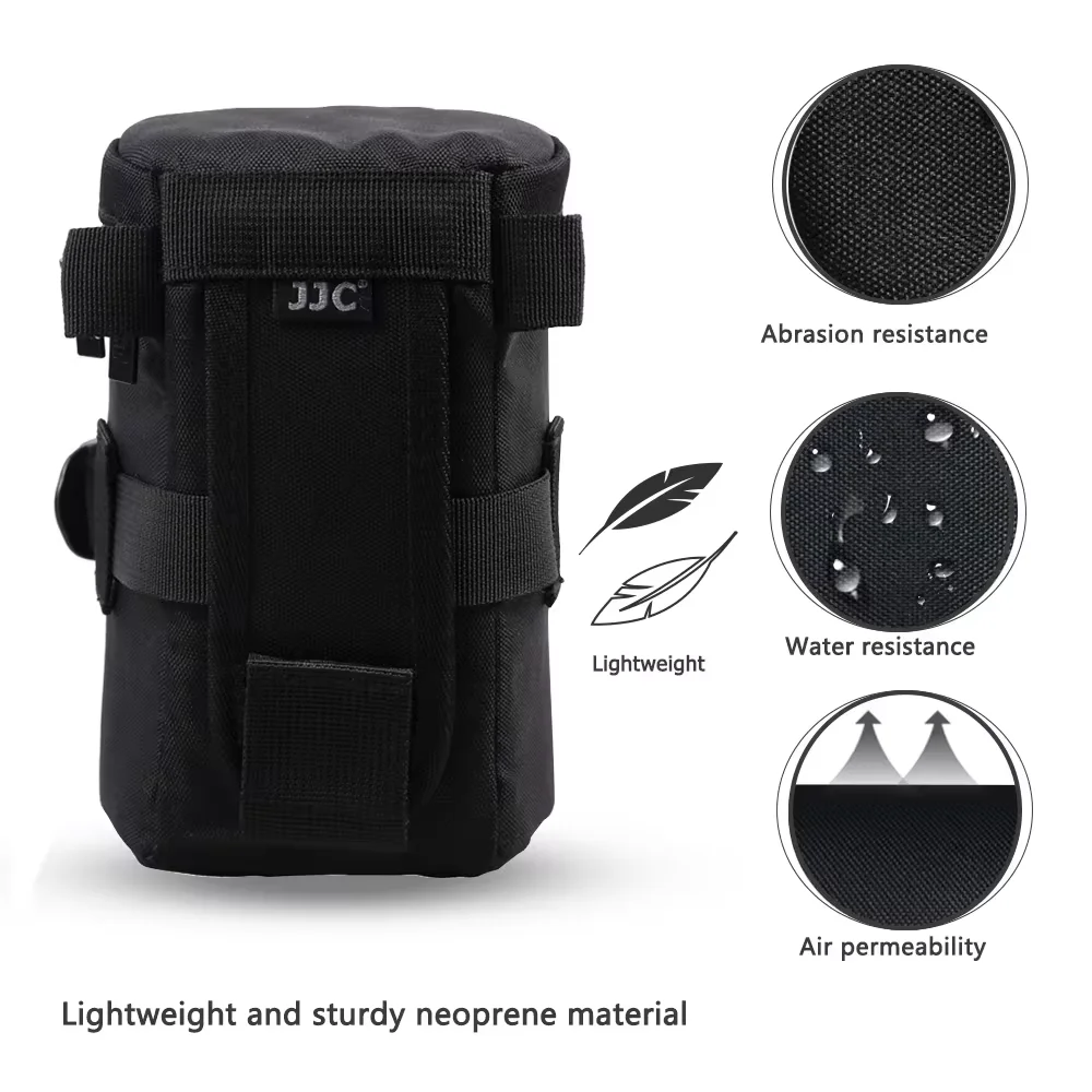 JJC Camera Lens Case Water Resistant Lens Pouch for DSLR Camera Lens Bag for Nikon Tamron Sigma Pentax Sony Fujifilm Panasonic