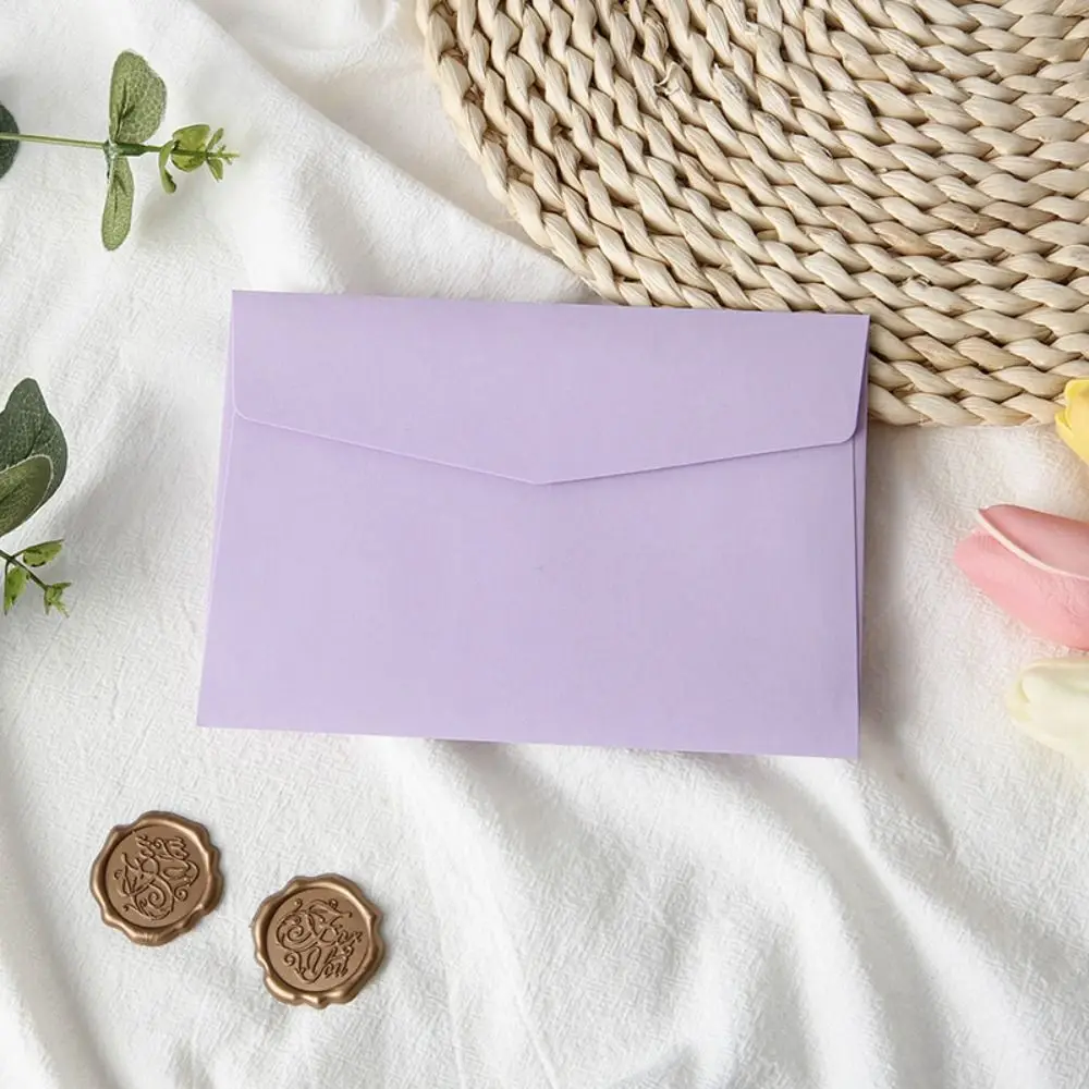 

10pcs Mini Macaron Color Envelopes Candy Color High Appearance Invitation Cards DIY Blank Packing Envelope Holiday Wishes