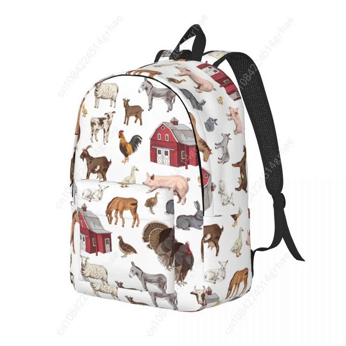 Ransel Hewan Ternak Pedesaan untuk Anak Laki-laki Perempuan, Tas Sekolah Pelajar, Tas Buku, Tas Ransel Angsa Babi, Hadiah