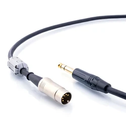 HIFI 90 Degree Right Angled MIDI Din 5Pin Male To Monoprice 6.35mm (1/4 Inch) Male TRS Electric Piano Guitar Stereo Audio Cable