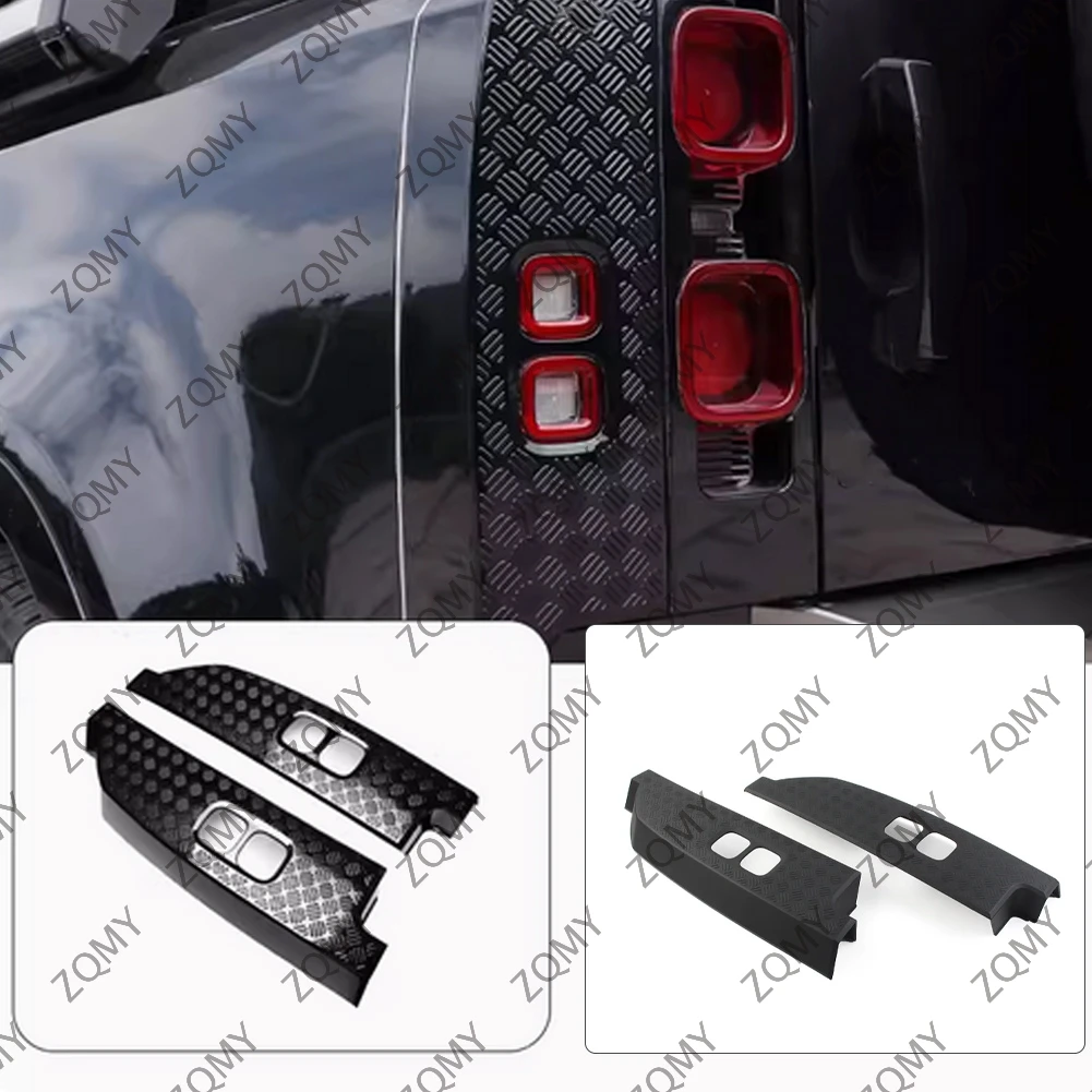 2Pcs Car Rear Tail Light Indicator Light Cover Trim Replacement For Land Rover Defender 90 110 130 2020 2021 2022 2023 2024