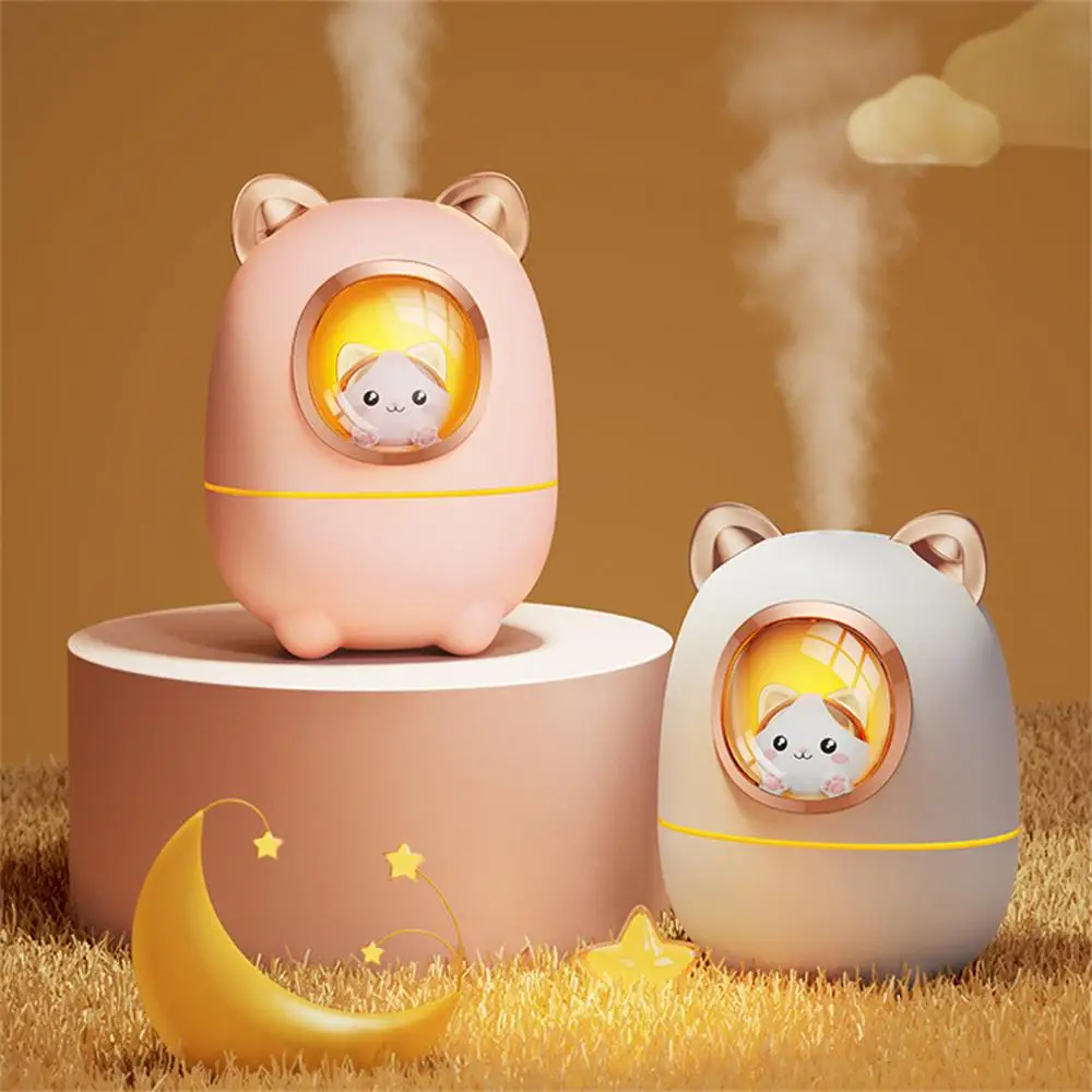 

Air Humidifier Cartoon Essential Oil Perfume With Night Light For Home Office Bedroom Cartoon Humidifie Usb Recharging