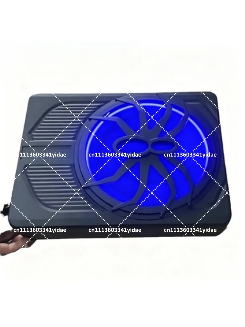 10 inch Under-Seat Active Subwoofer with Light Show, Heavy Bass Sound Restoration, 800W Car Amplifier