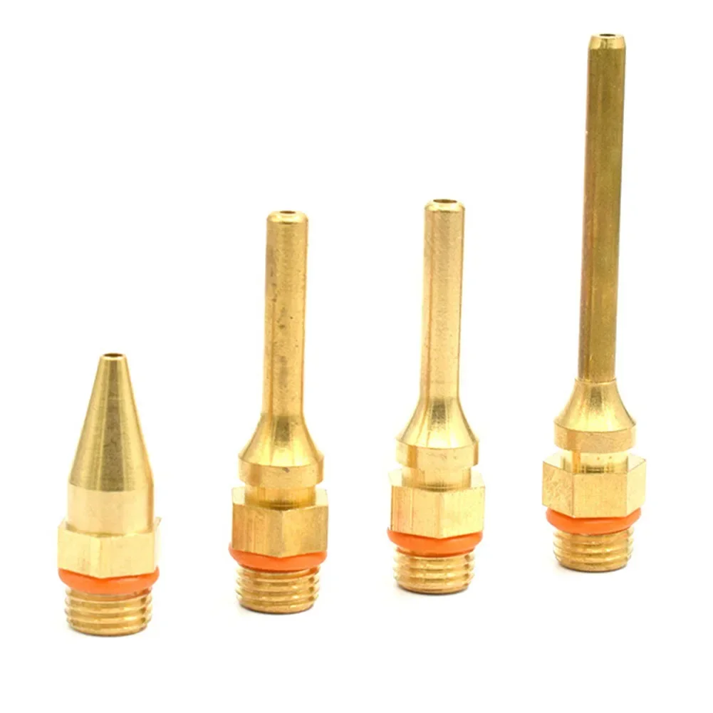 1pc Hot Glue Fine Nozzle Small-bore Diameter Nozzle Craft Copper Long Tube Nozzles Sprayers Copper Nozzle For Glue Gun Access