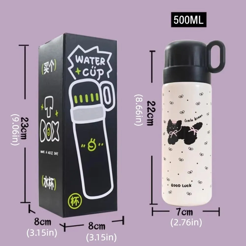 Large Capacity Insulated Water Bottle Stainless Steel Heat-Resistant Portable Insulation Cup Portable Simple Office Coffee Cup