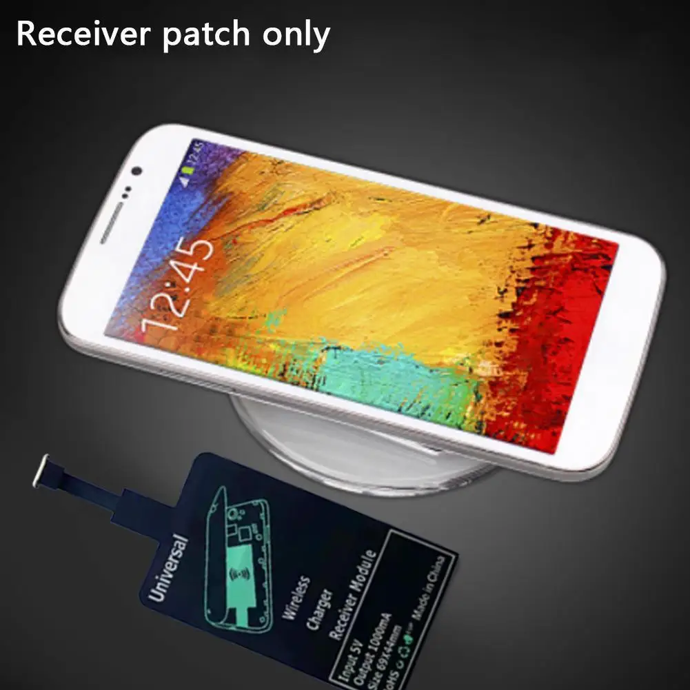 Universal Fast Wireless Charger Adapter Wireless Charging Receiver Patch For Android Micro Usb Type-c Mobile Phone