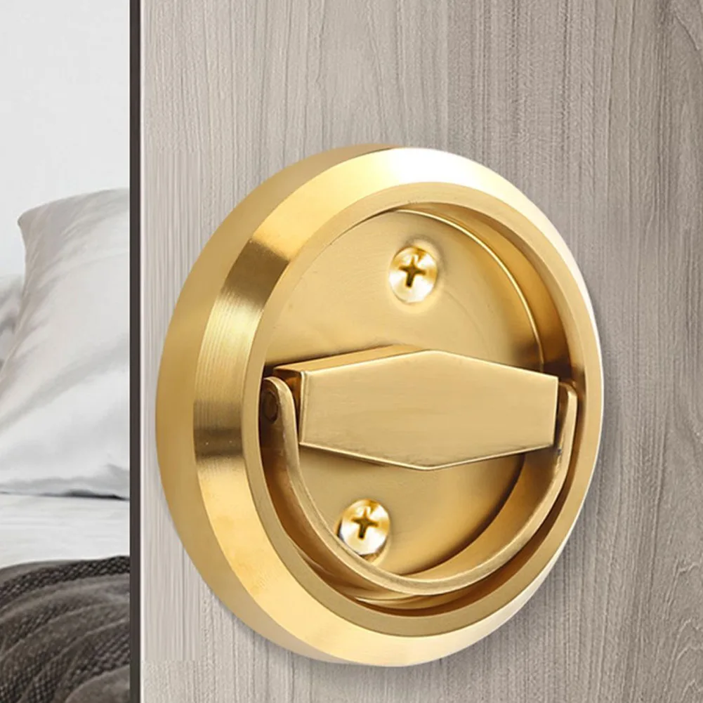 

Easy Installing Door Handles Handle 360 Degree Rotation Door Lock Double Hole Fire Proof Invisible Cabinet Pulls High Quality