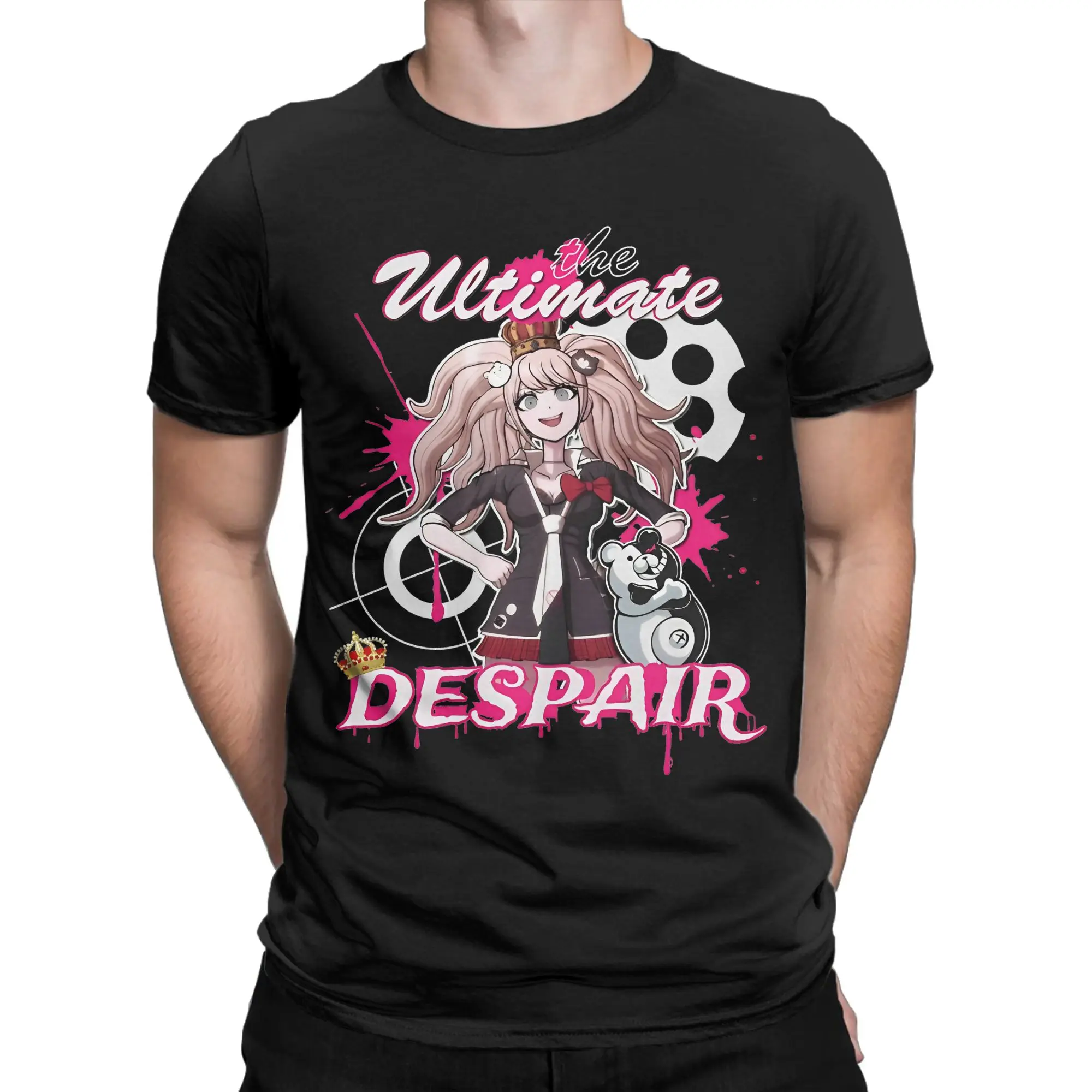 Men Women's T-Shirt The Ultimate Despair  Vintage Pure Cotton Tee Shirt Short Sleeve Danganronpa T Shirts O Neck Clothing Party