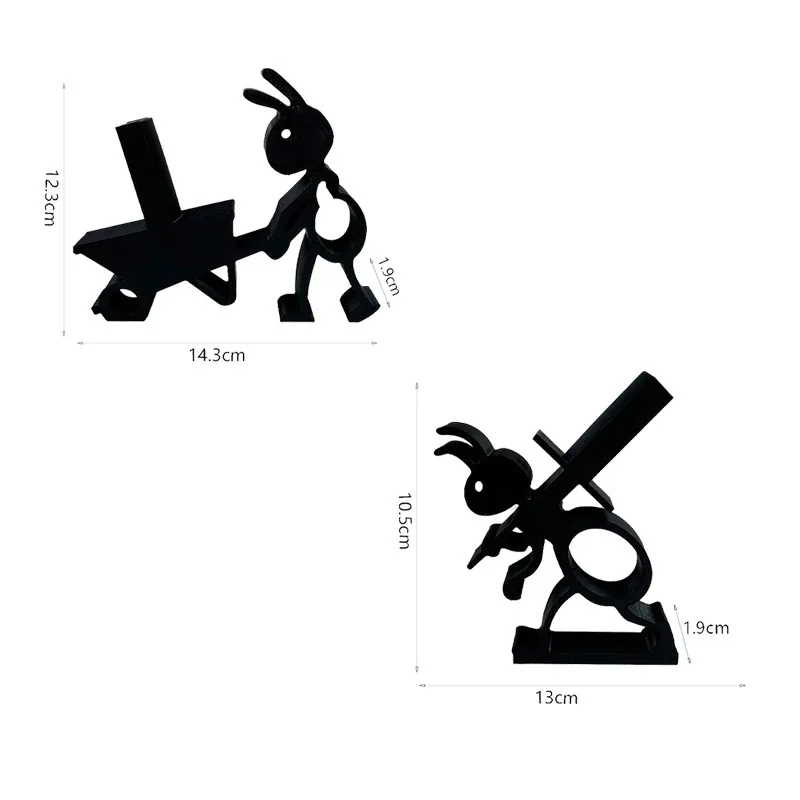 ثلاثية الأبعاد حامل الأنسجة المطبوعة النمل حامل ورق المرحاض الأنسجة لفة حامل فريد الحمام ديكور لطيف ملحقات المنزل حامل الورق الملفوف #2