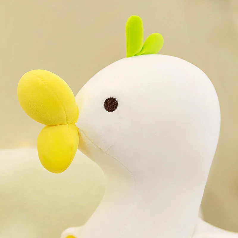 Pato de peluche de plátano para niños y niñas, juguete de 25cm, regalo creativo de cumpleaños, almohada de cama de muñeca de pato amarillo, lindo, súper nuevo