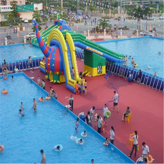 Piscina externa personalizada, piscina com estrutura de metal para venda