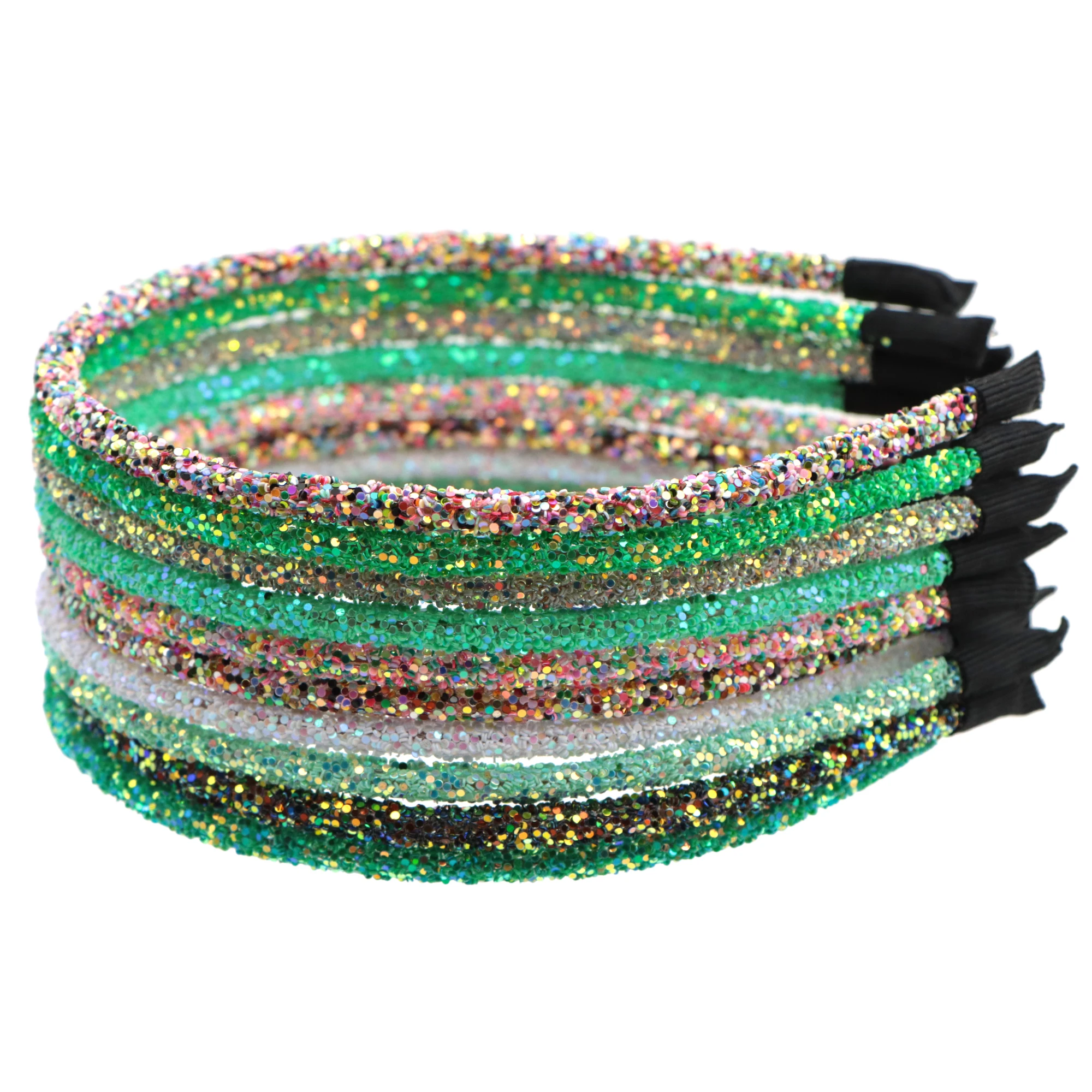 David accessories Glitter Headband with Beads Hair Band for Kid Girls Bath Make Up DIY Decoration Crafts Accessories,1Yc8455