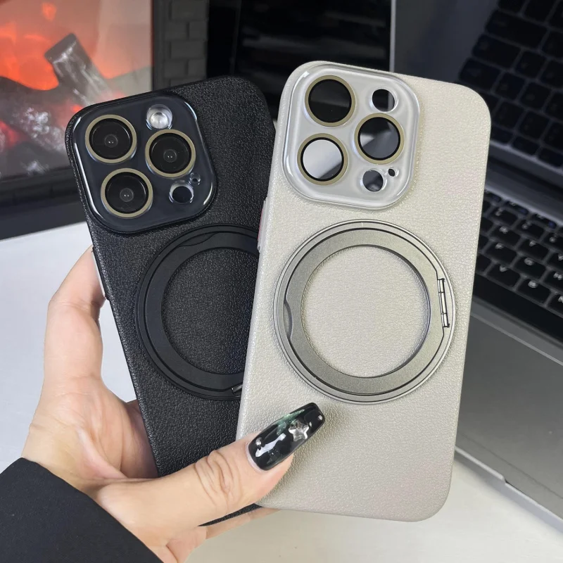 

Crystal skin texturepc360The bracket is suitable foriphone iPhone15promaxMagnetic Shell14All Inclusive13Protective Shell16Hard s