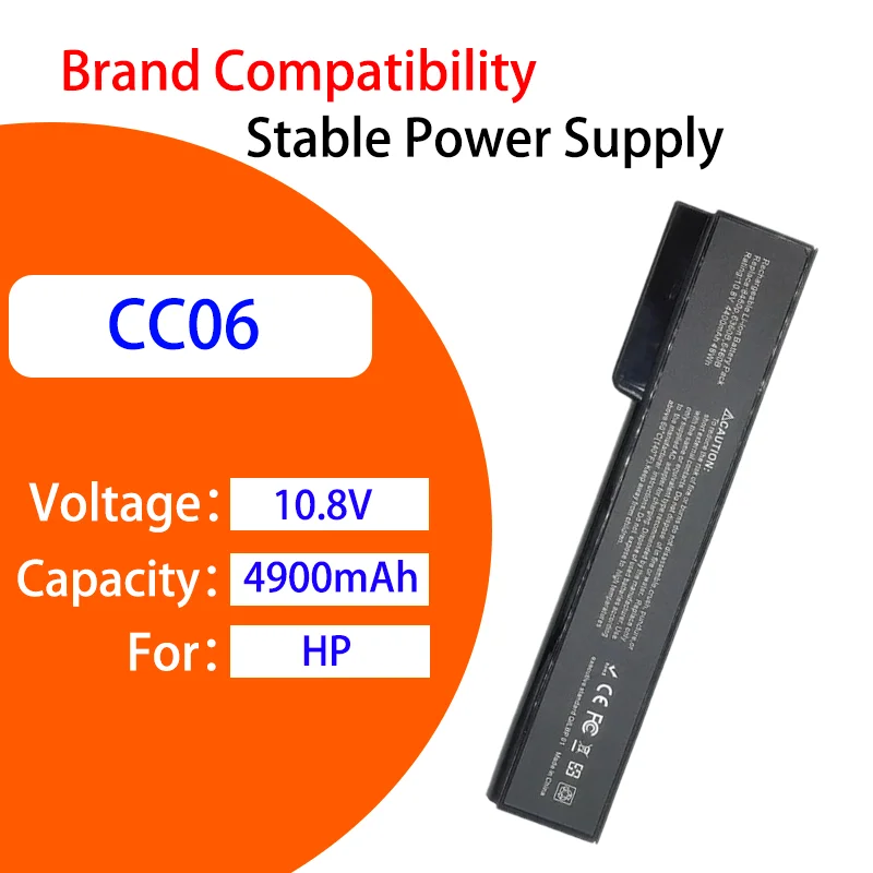 

CC06XL Laptop Battery For HP EliteBook 8460w 8460p 8560p 8570p for ProBook 6360b 6460b 6465b 6470b 6475b 6560b 6565b 6570b