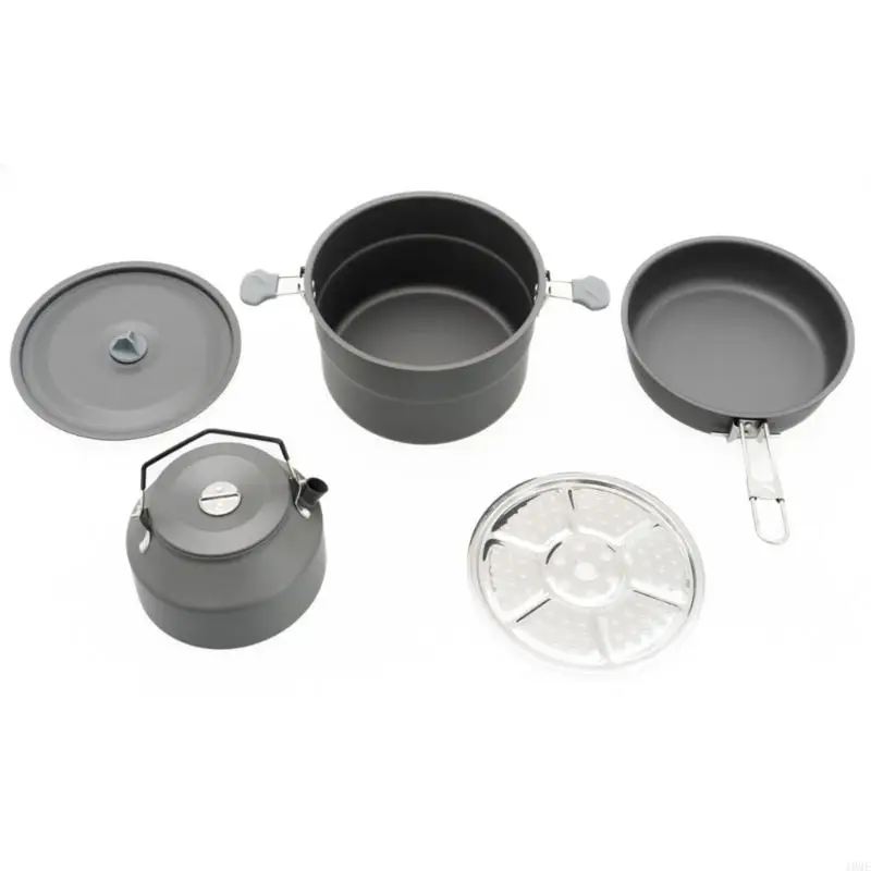 

Portable Camping Cooking Utensils Outdoor Cooking Tableware Pots Kettle JOME