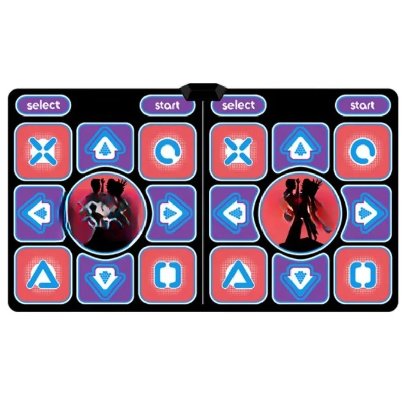 

Adult and children's 2-person dance mat game practice, wireless duet foot mat for home use