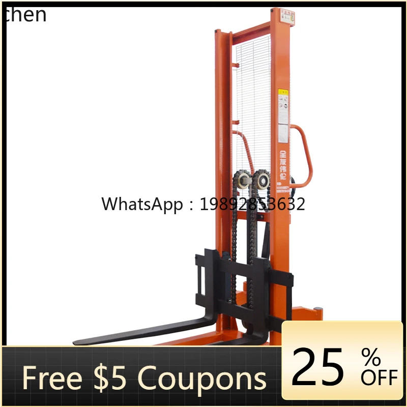 ABB  manual lift truck 0.5 tons 1 ton 2 tons hydraulic stack truck loading and unloading extended forklift