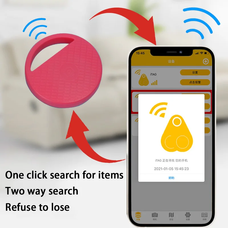 2025 Bluetooth anti loss device tracking camera finder key pet intelligent positioning tracker suitable for Apple and Android