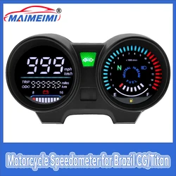 オートバイ用LEDデジタルパネル付きスピードメーター,ホンダ用rpmスピードゲージ,2004-2009,fan150 2010 2012