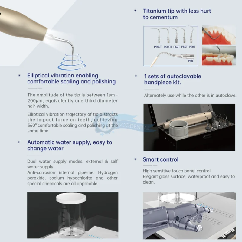 Dental Ultrasonic Periodontal Therapy System Dentistry Product Oral Cleaning/Whitening/Treatment Ultra Sonic Water Supply Device