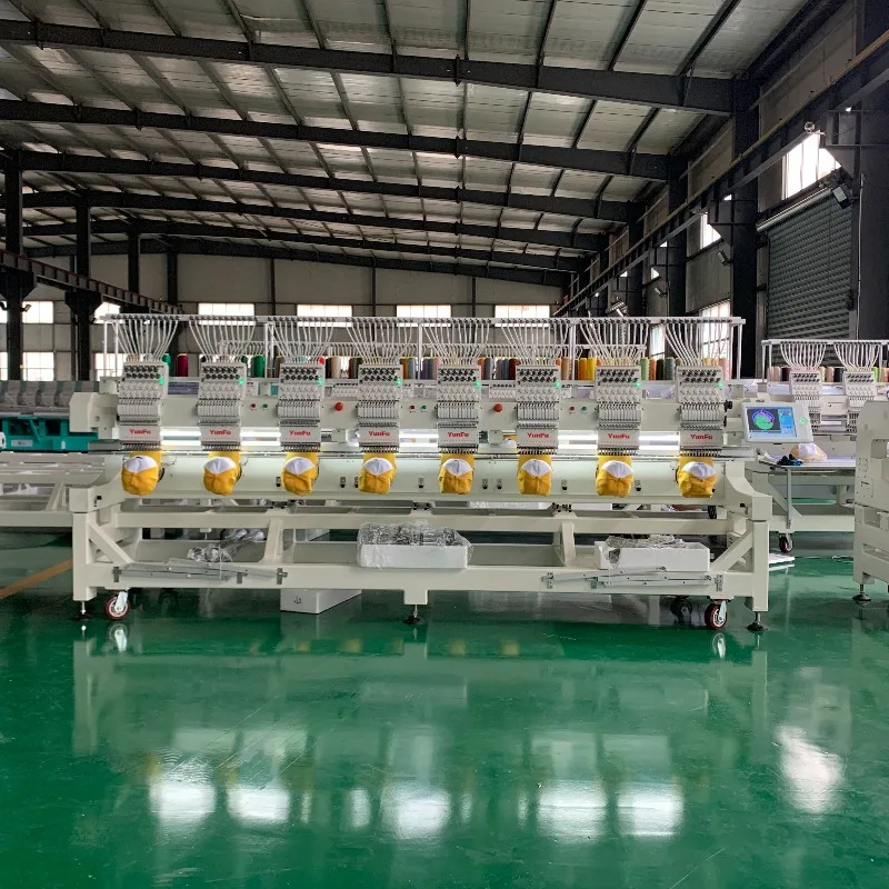 6 Heads Computerized Automatic Embroidery Machine 1200 RPM New Industrial Use