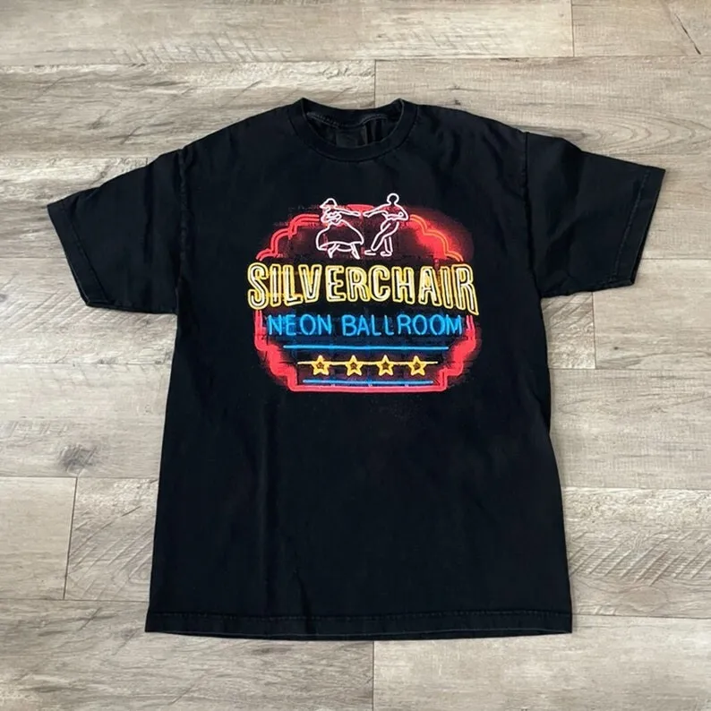 Silverchair Neon Ballroom Album Music Tour T-Shirt, 90s Silverchair Rock Band Te