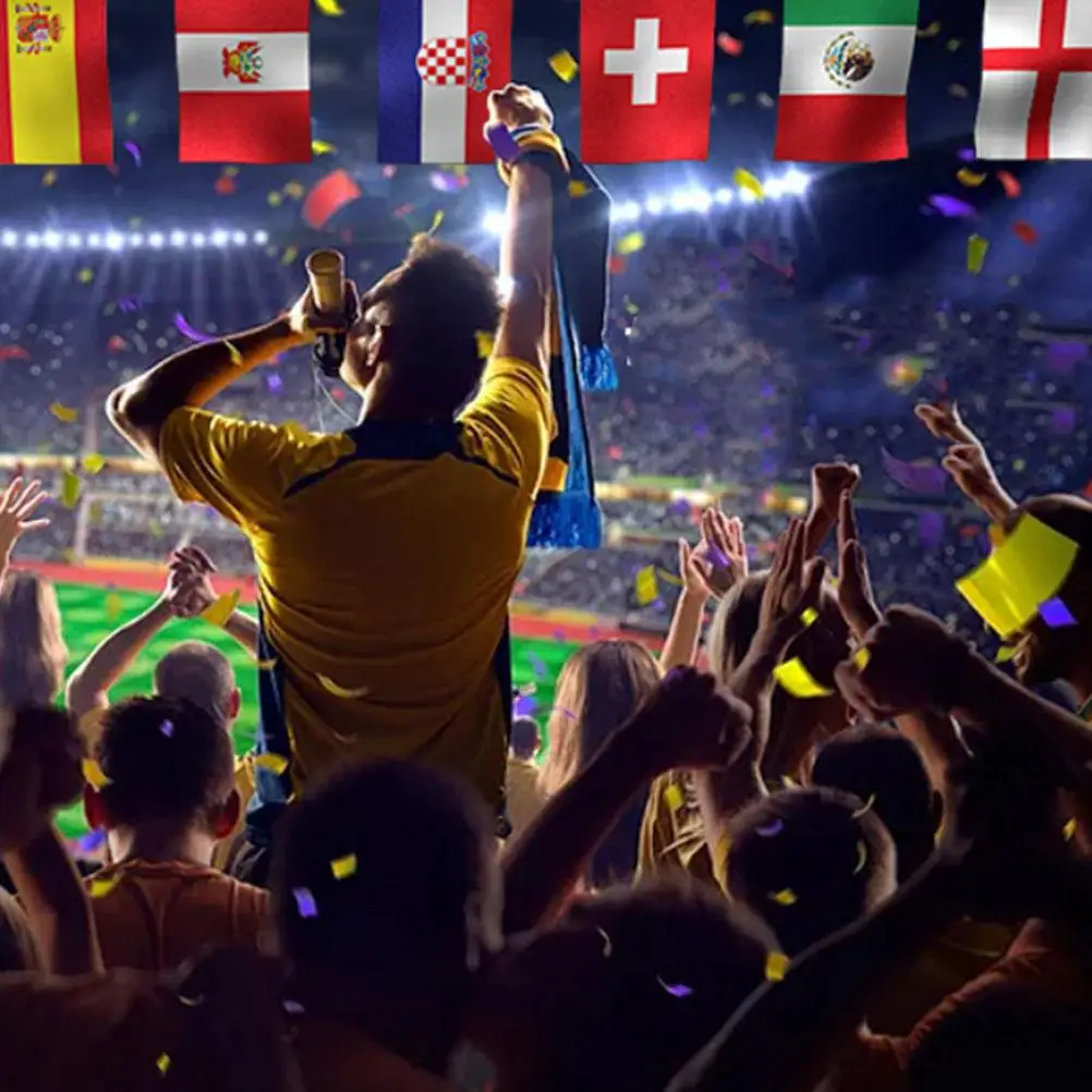 String International Flag Banner 10m String Flag Banner Decorative Cloth Party Sports Classroom